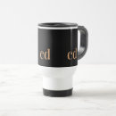 Search for black and gold travel mugs Monogram initials