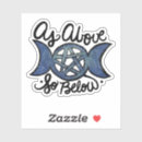 Search for as above so below stickers Wicca
