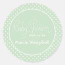 Search for green polka dot stickers Mother to be
