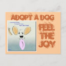Search for dog adoption postcards Adopt a dog