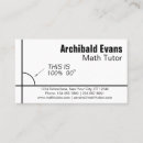 Search for math tutor business cards Funny