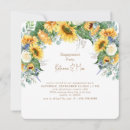 Search for sunflower engagement party invitations Rustic