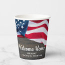 Search for welcome home paper plates Army