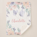 Search for pink watercolor blankets Butterflies