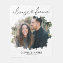 Search for engagement photo blankets Bride and groom