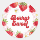Search for red strawberry stickers Gingham
