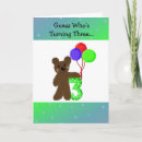 Search for three year old cards Colourful
