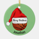 Search for basketball santa christmas tree decorations Slam dunk
