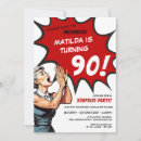 Search for funny 90th birthday invitations Ninety