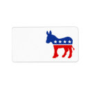 Search for democrats return address labels Donkey