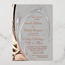 Search for rose silver lace invitations Black