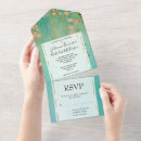 Search for teal and pink wedding invitations Chic