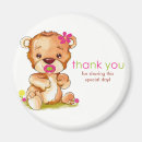 Search for bear pink magnets Baby shower