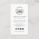 Search for instagram icon business cards Minimalist