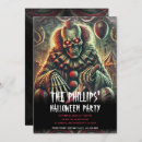 Search for scary clown invitations Gothic