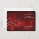 Search for deep red rsvp cards Elegant