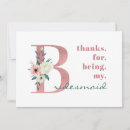 Search for bridesmaid wedding thank you cards Watercolor