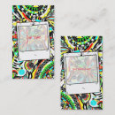 Search for flower shape business cards Abstract