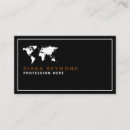 Search for world map business cards Modern