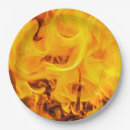 Search for fire flame paper plates Orange
