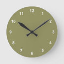 Search for olive green clocks Plain