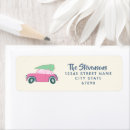 Search for cute car return address labels Christmas tree