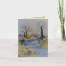 Search for watercolor landscape cards Sunset