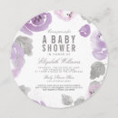 Search for lilac baby shower invitations Elegant