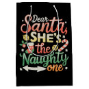 Search for naughty santa gift bags Pyjamas
