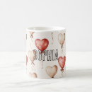 Search for heart balloon mugs Red