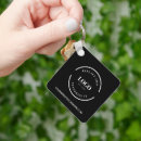 Search for and white logo key rings Simple
