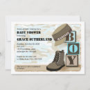 Search for army baby shower invitations Blue