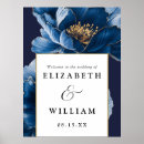 Search for navy and gold wedding posters Botanical