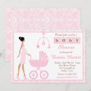 Search for african american baby shower invitations Pink