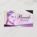 Search for hair braiding business cards Salon