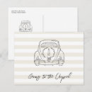 Search for car wedding save the dates Hand drawn