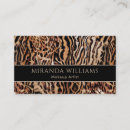 Search for animal print business cards Hair stylist