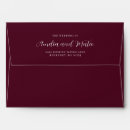 Search for burgundy wedding envelopes Traditional