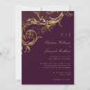 Search for vintage gothic wedding invitations Purple