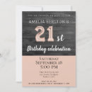 Search for rustic 21st birthday invitations Modern