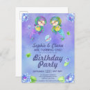 Search for twin mermaids invitations Purple