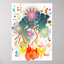 Search for summer festival posters Fireworks