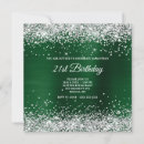 Search for silver 21st birthday invitations Ombre