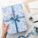 Search for blue santa wrapping paper Traditional