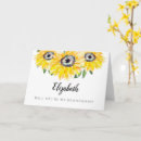 Search for sunflower bridesmaid cards Floral