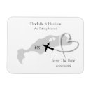 Search for plane ticket save the dates Tropical