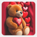 Search for bear couple stickers Red