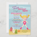 Search for swimsuit birthday invitations Girl