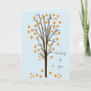 Search for tree leaves cards Orange