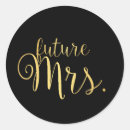 Search for future bride stickers Black